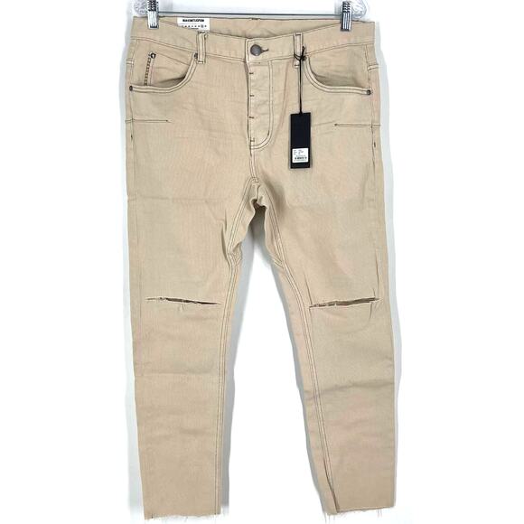 Man X One Teaspoon 34 Long Mr Blues Denim Jeans NWT L'Stone - Picture 6 of 6